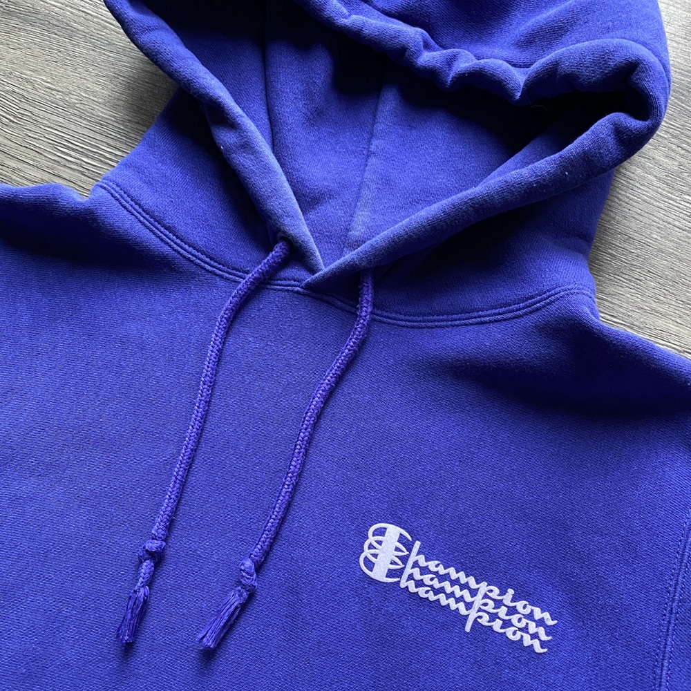 Vintage Rare Champion reverse weave pullover hoodie sweatshirt spell out y2k - Picture 3 of 7